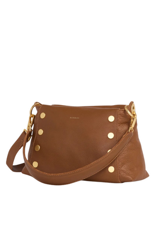 Bryant Med Handbag, Mahogany Pebble