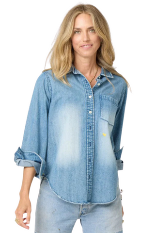 Lightweight Denim Shirt, True Denim