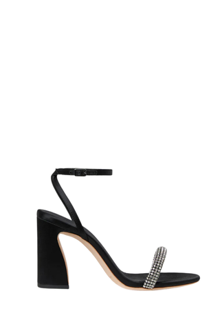 Malia Curved Heel, Black/Diamond