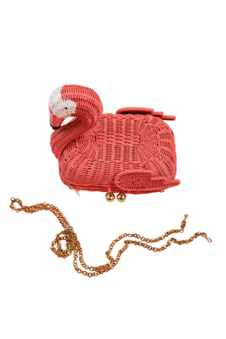 Seth Flamingo Clutch, Pink