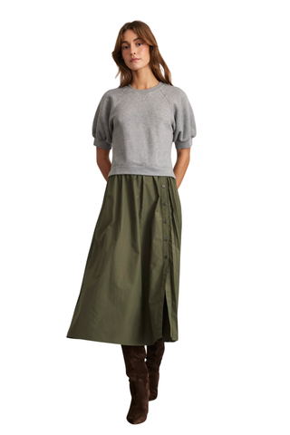 Shayna Dress, Heather Gray/Army