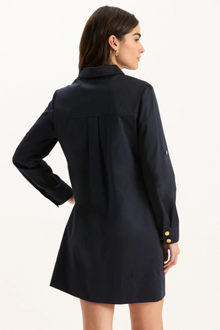 Rory Shirtdress, Mid Navy