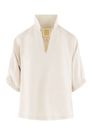 Poppy Top, Sandshell Linen