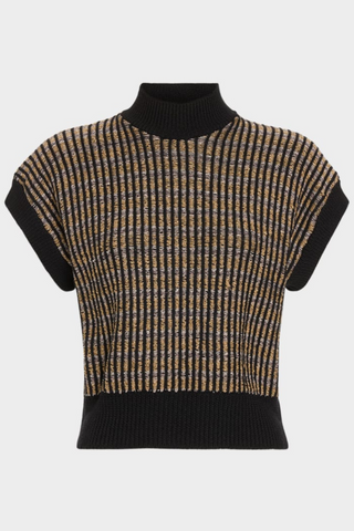 Hannah Sweater, Black/Gold