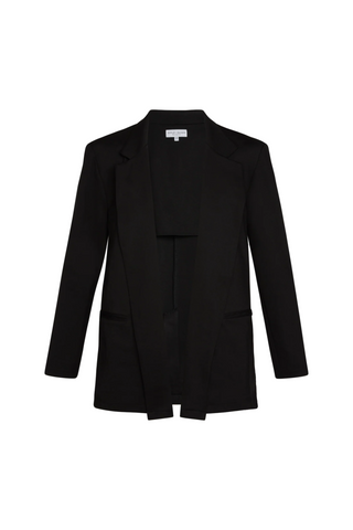 Ponte Oversized Blazer, Black