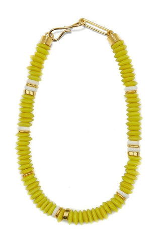 Laguna Necklace, Electric Neon Yellow