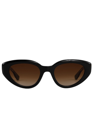 Irene Sunglasses, Black + Crystal