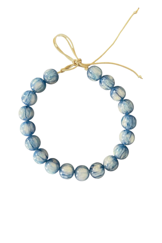 KMS Gems Chunky Beaded Necklace featuring oversized 20mm beads on an adjustable silk cord.