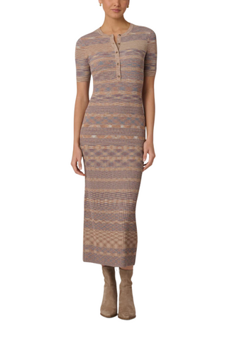 Lara Dress, Tan/Slate