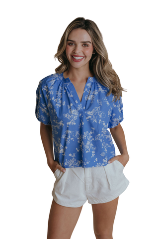 Henley Top, Coastal Toile
