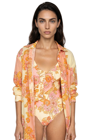 Marie/Olivia Shirt Dress, Falling for Flowers