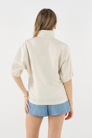 Poppy Top, Sandshell Linen
