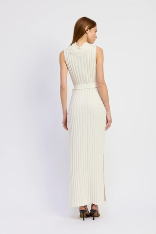 Stenson Maxi Sweater Dress, White