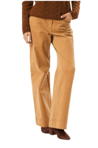 Tyler Boe Scottie Flare Cord in Iced Coffee featuring a warm tan corduroy fabrication and flattering flared-leg silhouette.