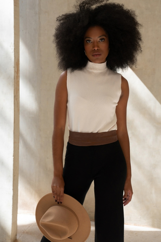 ADA Collection Wrap Belt in Chocolate Suede featuring a rich dark brown suede finish and adjustable multi-wrap silhouette.
