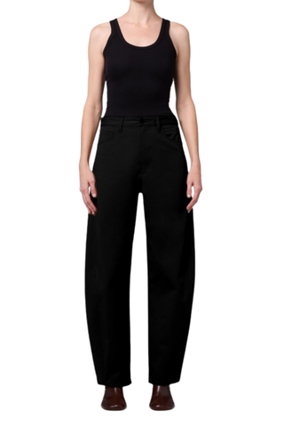 AGOLDE Luna Trouser Jean in Obscura dark wash with a relaxed trouser-inspired silhouette and roomy full-length leg.