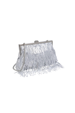 Celestia Evening Bag, Silver