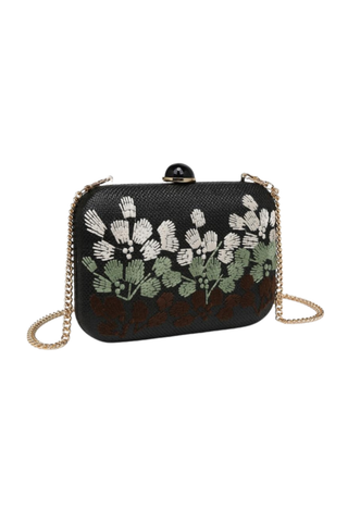 Roley Evening Bag, Black