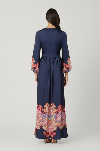 Calla Dress, Navy Multi