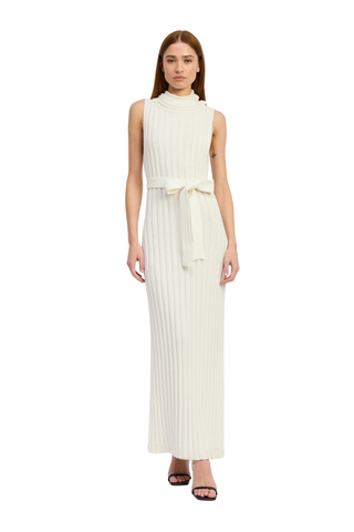 Stenson Maxi Sweater Dress, White