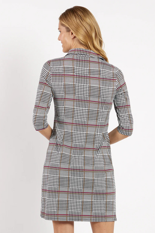 Susanna Dress, Glen Plaid Black