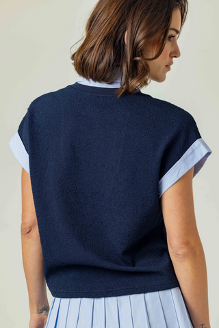 Lune Top, Navy