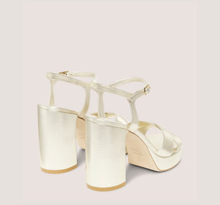 Dayna Platform Sandal, Light Gold