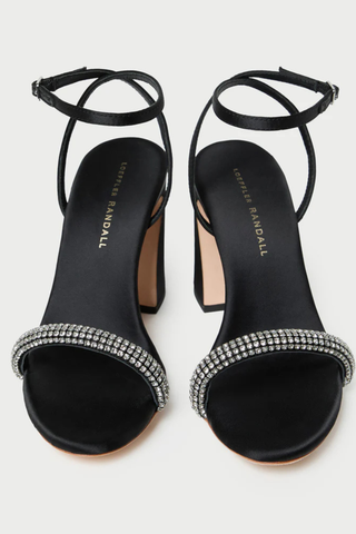 Malia Curved Heel, Black/Diamond