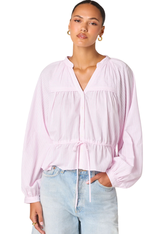 Jessalyn Top, Pink Stripe