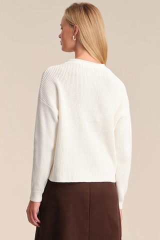 Daphne Cropped Pullover, Chalk