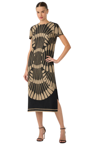 Sugarita Dress, Black/Camel