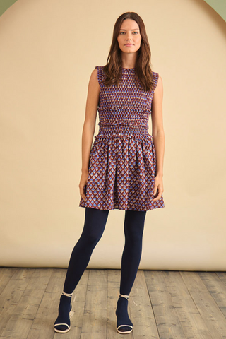 Gweneth Dress, Autumn Fleur Fig