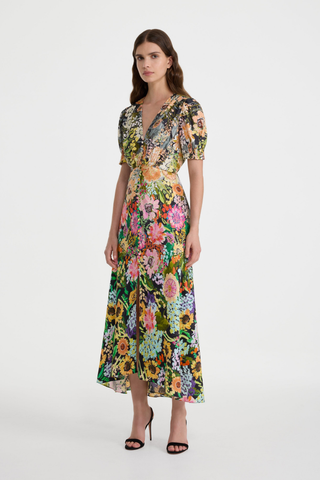 Lea Long Dress, Aster Garden