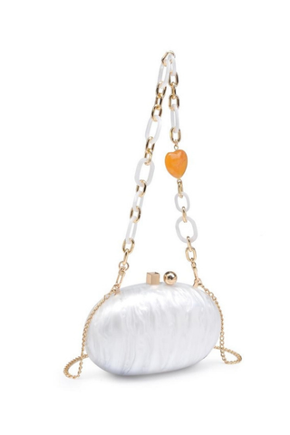 Tamberla Evening Bag, Ivory