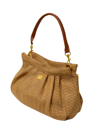 Dynasty Handbag, Sand Dune Raffia