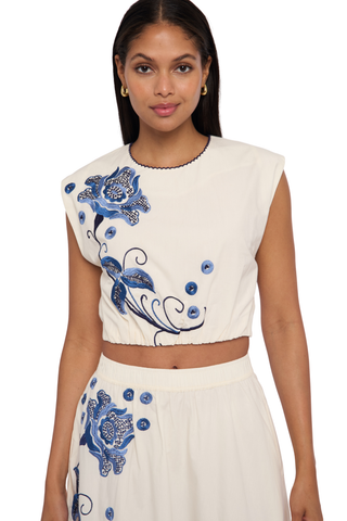 Cambrie Tank, Kimber Embroidery