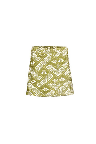 Powell Skirt, Legacy Jacquard Olive