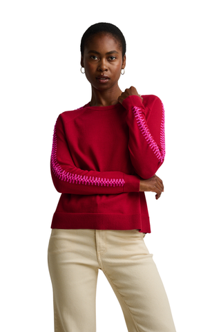 Stitchymix Sweater, Spice Red