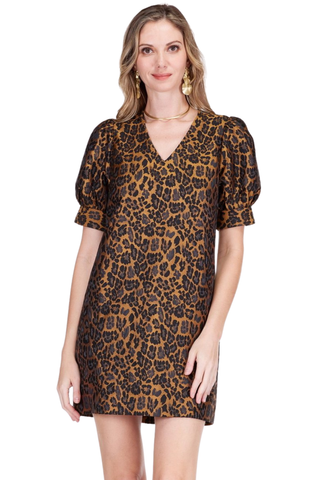 V-Neck Shift Dress, Feral Luxe