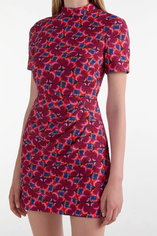 Draped Min Dress, Quail Magenta