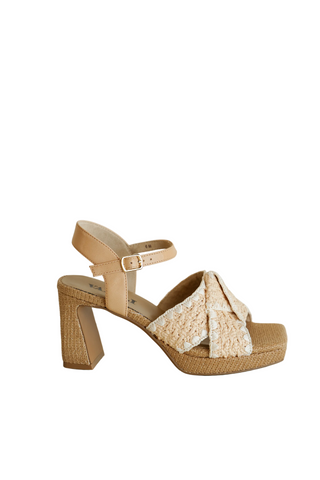 Marcia Sandal, Natural/White