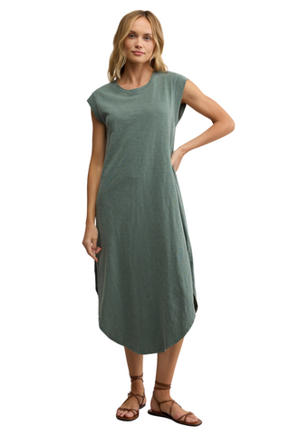 Calabasas Midi Dress, Hunter Green
