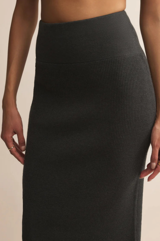Eloise Sweater Skirt, Charcoal Heather