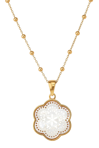 Tamarin Flower Charm Necklace