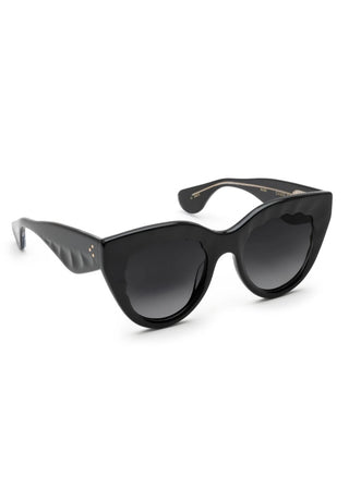 Charlotte Sunglasses, Black + Crystal