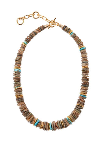 Sand and Sky Necklace, Tan