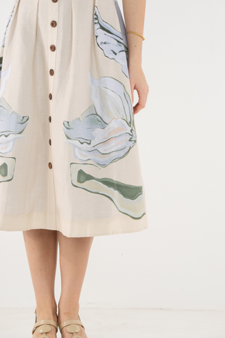 Constance Midi Dress, Lavender Fields