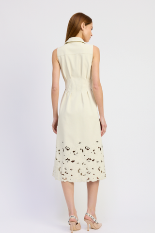 Alitzel Midi Dress, Ivory