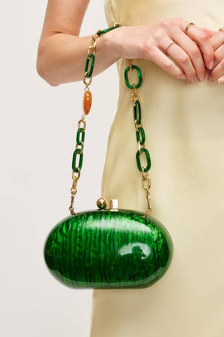 Tamberla Evening Bag, Emerald