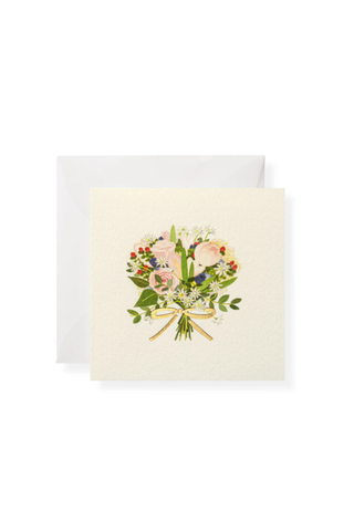 Karen Adams Gift Enclosure card with hand-glittered artwork, foil accents, vellum envelope, and luxe letterpress detailing